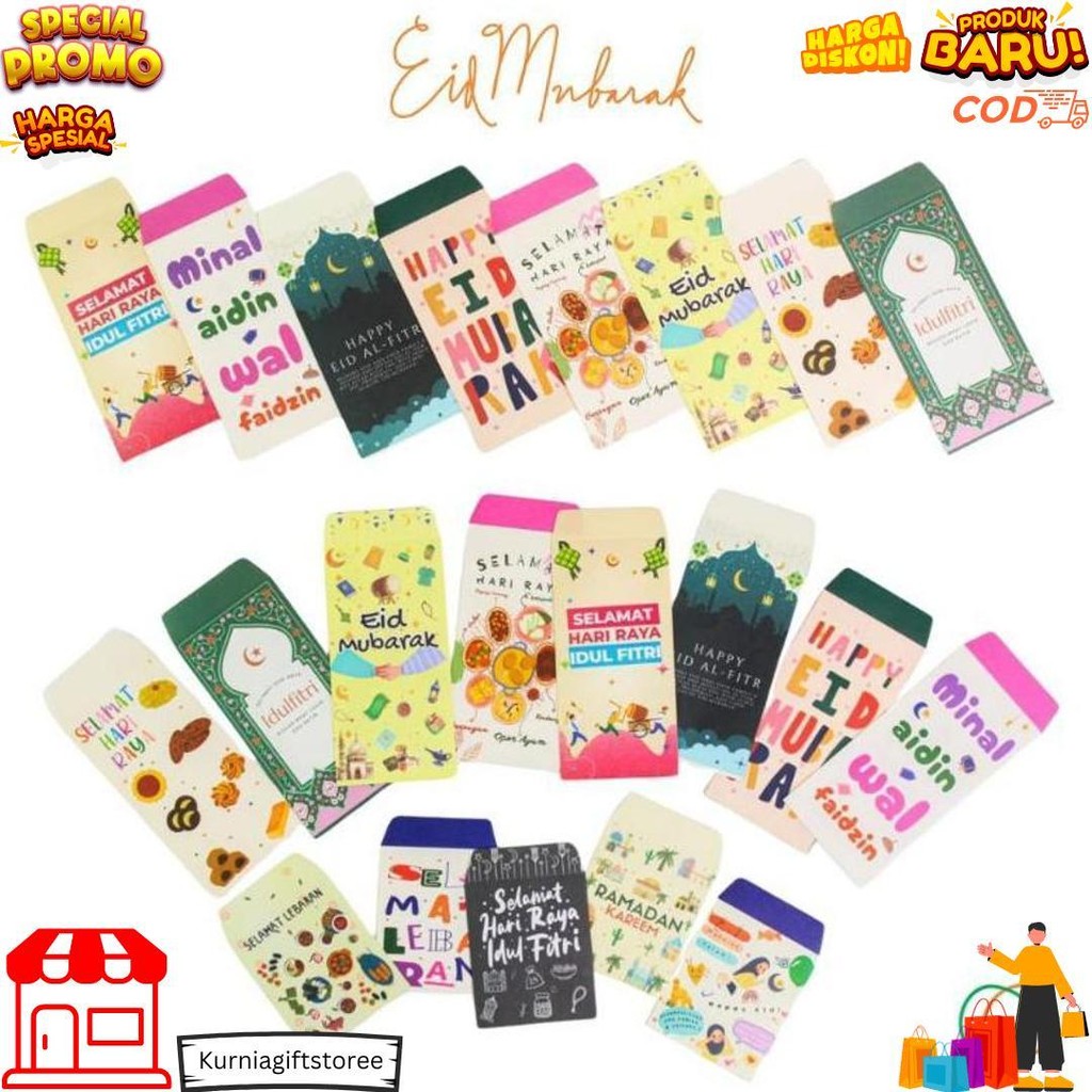 

(Isi 10,20,30,40,50 Pcs) Amplop Lebaran 2025 / Angpao Lebaran 2025 / Amplop Lebaran Idul Fitri 2025 / Amplop Atau Angpao Lebaran Murah D Promo 3.3