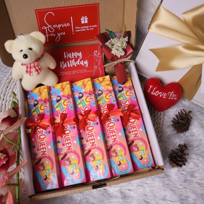 

Kado Cokelat Premium Hampers Ulang Tahun Pacar Cewek Cowok Hadiah Wisuda Ultah Valentine