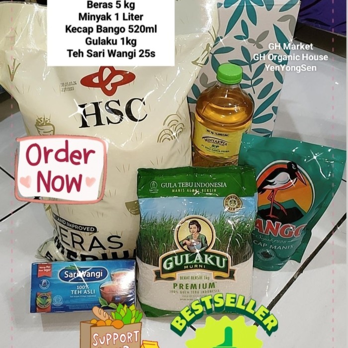 

Paket Sembako Hadiah Baksos Hampers Parcel Kado Panti Asuhan Bhn Pokok