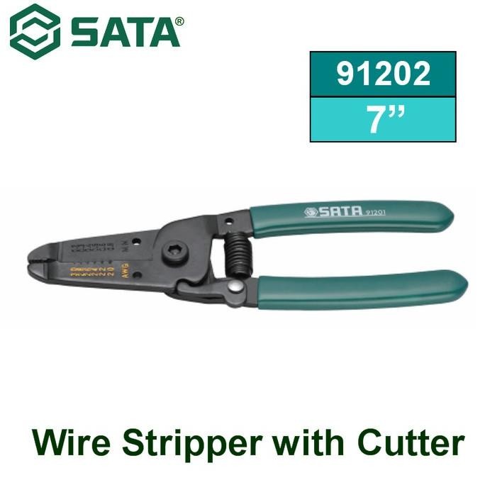 

SIAP KIRIM TANG 91202 WIRE STRIPPER W/CUTTER PLIERS 7" SATA