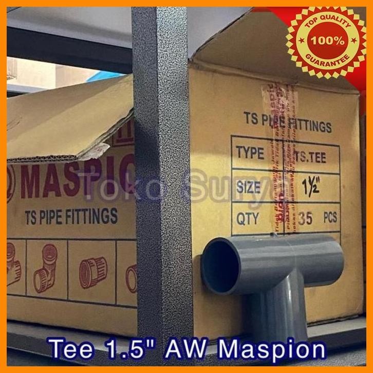 [SMM] TEE 11/2" PVC T 1.5" FITTING PIPA PVC 1-1/2" TEE PVC 11/2" MASPION
