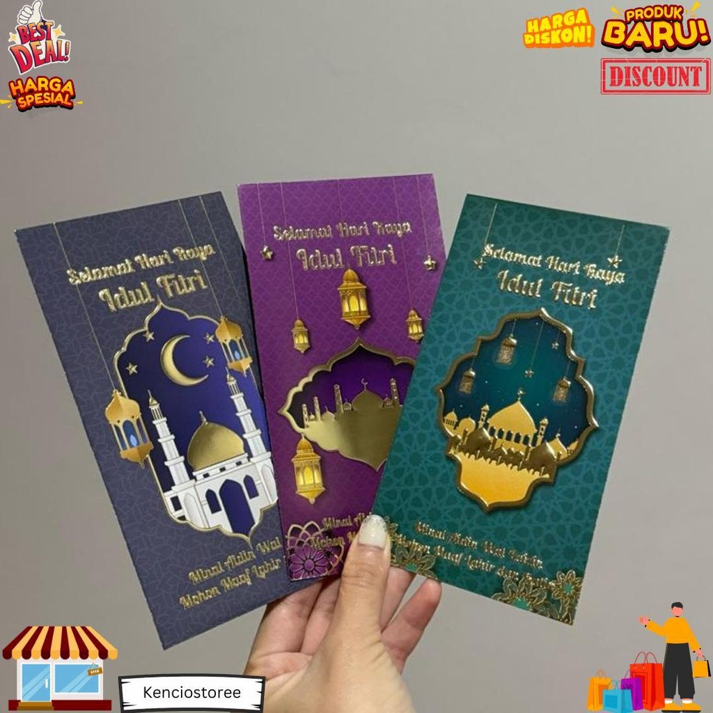 

Amplop Lebaran Premium Import Panjang Sablon Foil Mewah Idul Fitri Angpao D Promo 3.3