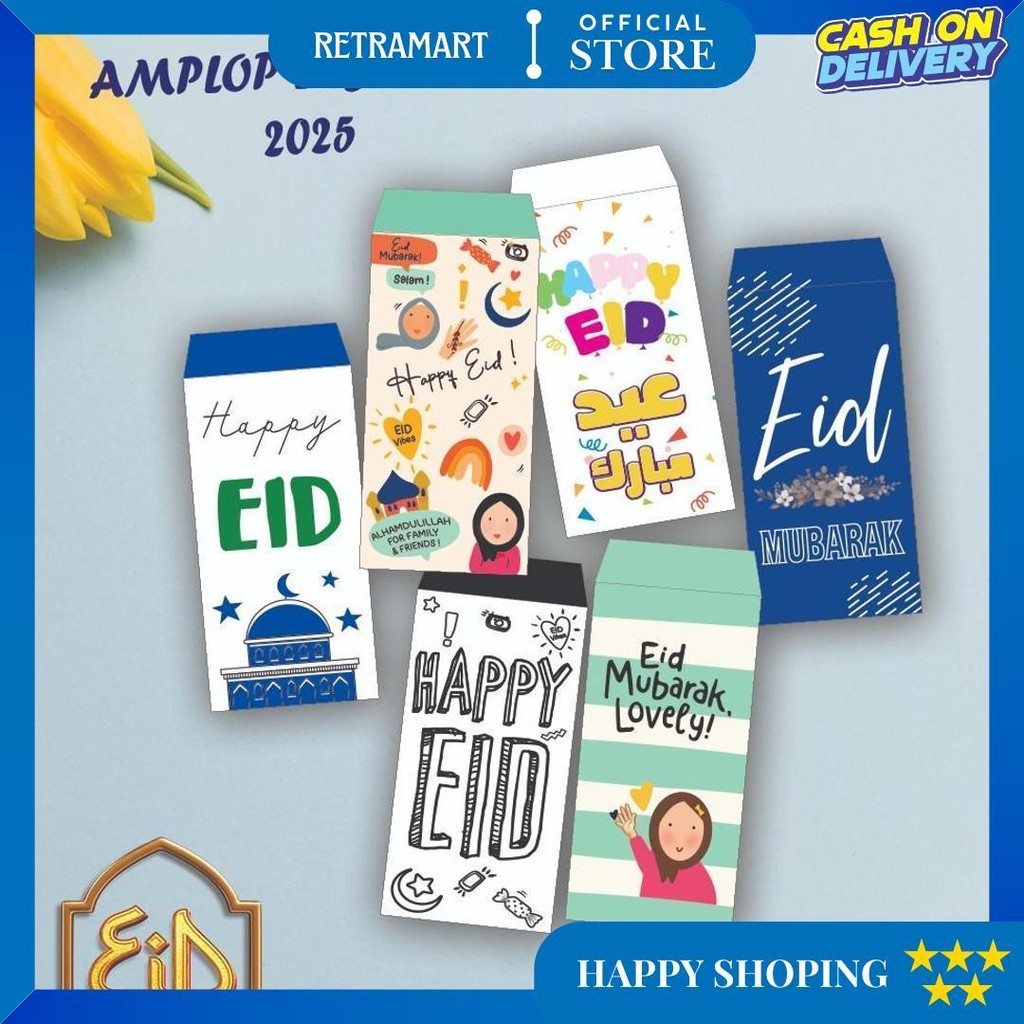 

(10 Pcs) Amplop Lebaran/Eid Mubarak Idul Fitri Ramadhan Amplop Angpao Lebaran Murah/Amplop Besar D Promo 3.3