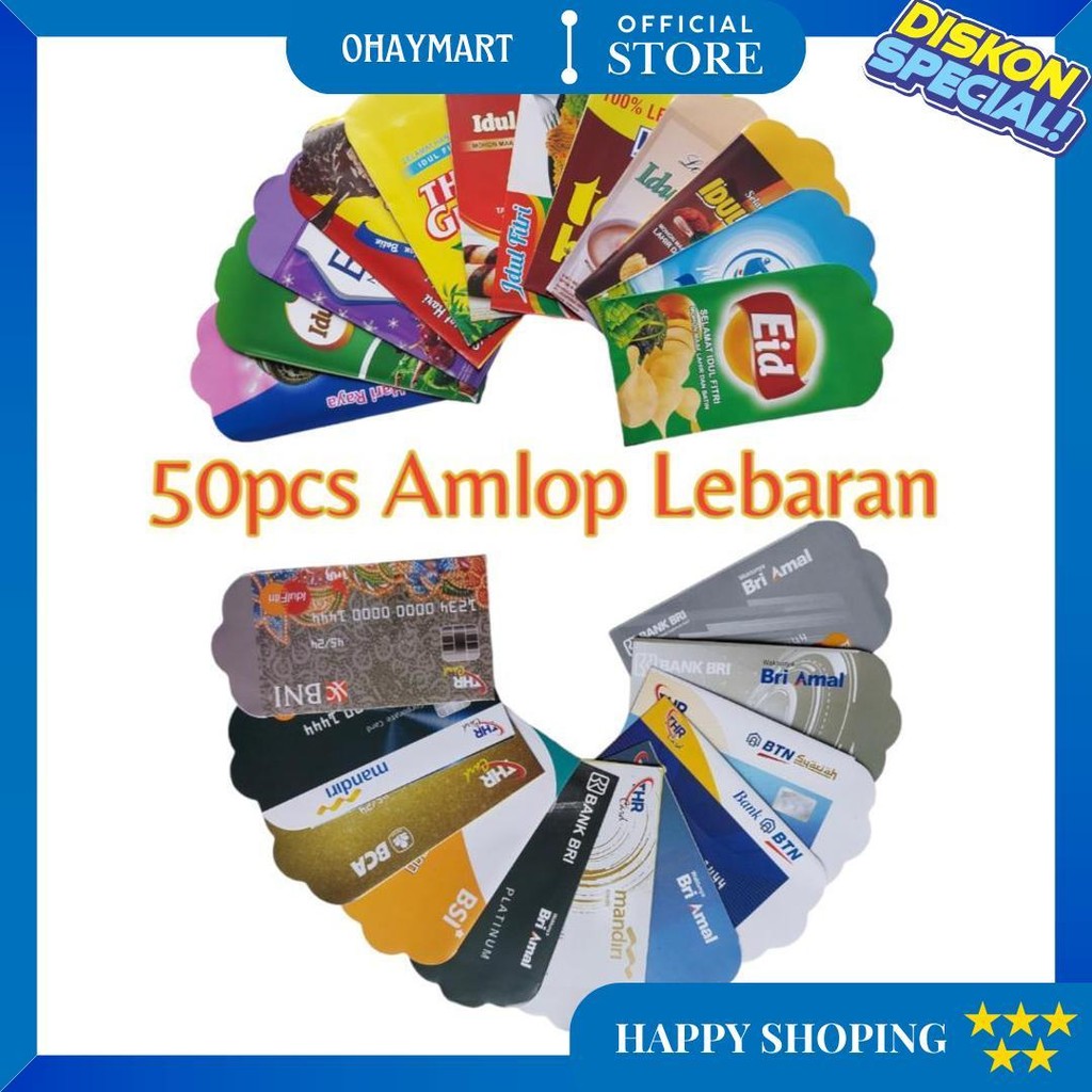 

Amplop Lebaran 50 Lembar Motif Lucu Random D Promo 3.3