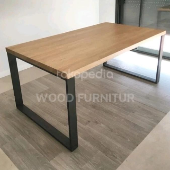 Custom Order Meja Kerja Minimalis Meja Komputer Kaki Besi