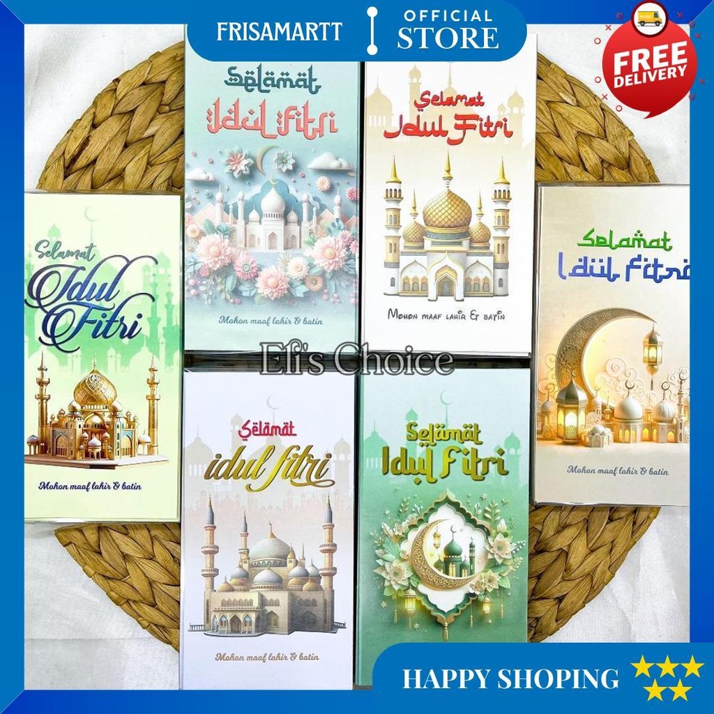 

Amplop Lebaran Panjang Isi 50 Lembar / Angpao Kemasan Mika Hari Raya Idul Fitri Ramadhan 2025 D Best Seller