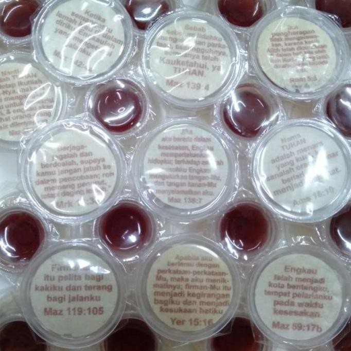 

Sale Hosti Ayat Roti Paket Anggur Cup Perjamuan Kudus Isi 50 Set