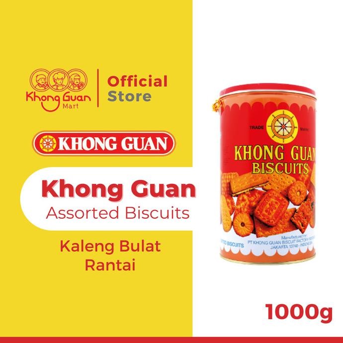 

Murah Khong Guan Assorted Biscuits Red Bulat Rantai Tin 1000 Gram