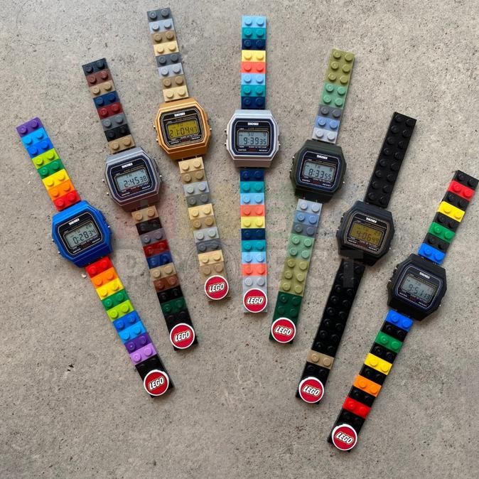 Sale Lego - Brick Watch / Jam Tangan Dg Strap Dari Brick Lego ( Kode: Apsc ) - Dikombinasikan Dg Jam