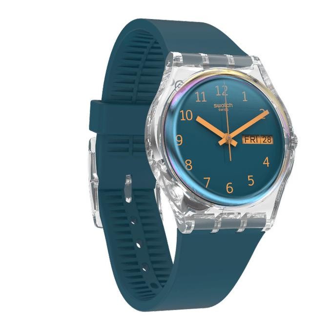 Grosir Swatch So28K700 Blue Away Jam Tangan Wanita Analog Original Swiss