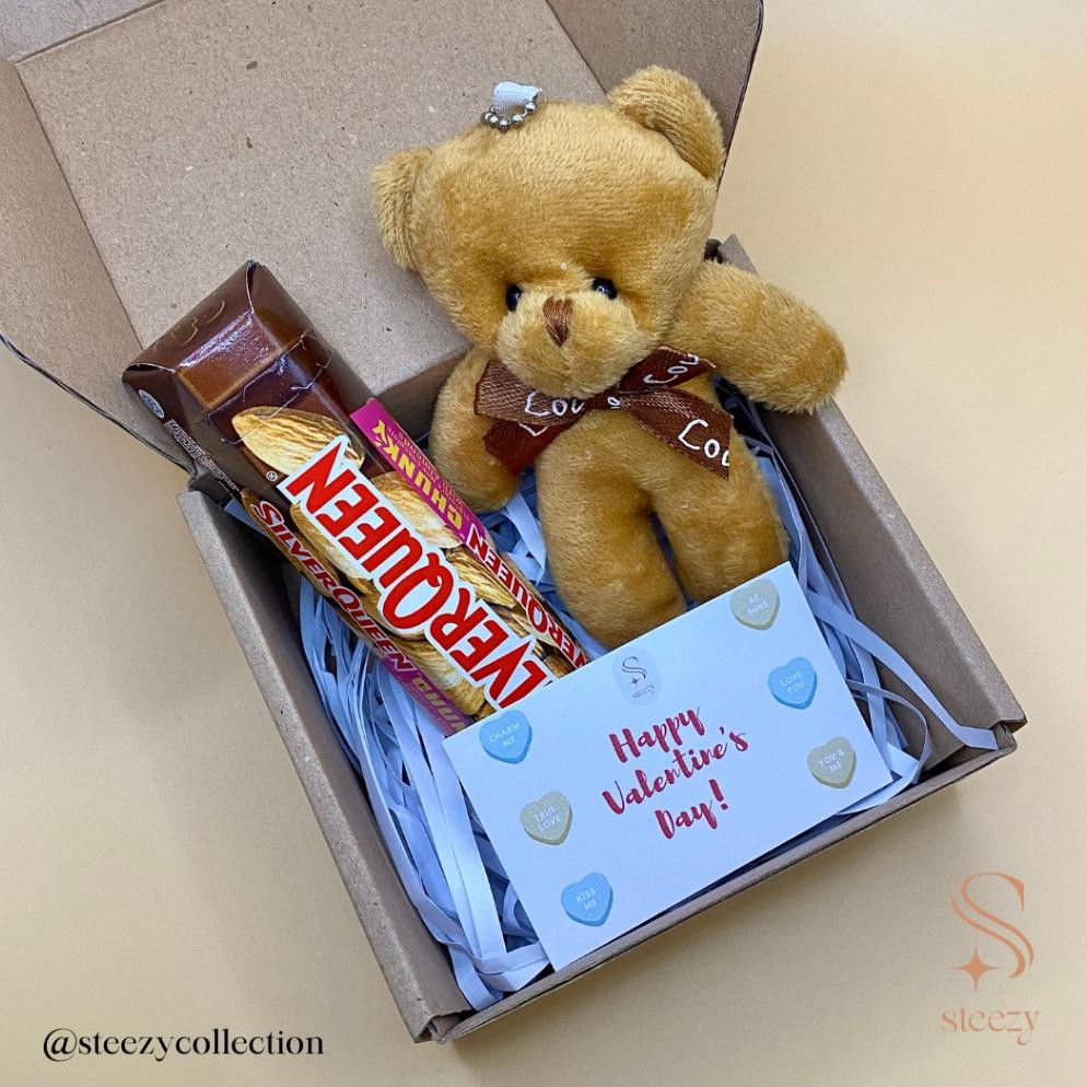 

SPECIAL Paket Silverqueen Bear edisi Valentine / Coklat Silverqueen Beruang Valentines Day / Hadiah Hari Guru PL30