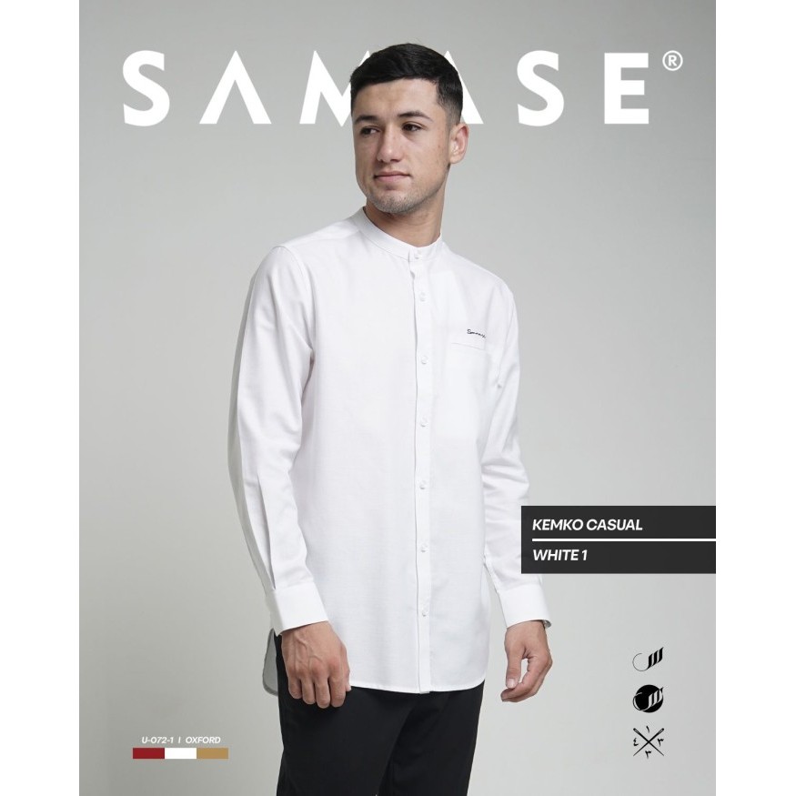 New Samase Kemko Basic Lengan Panjang 01U072 Katun Oxford Raya Series Best Quality Asli 100%