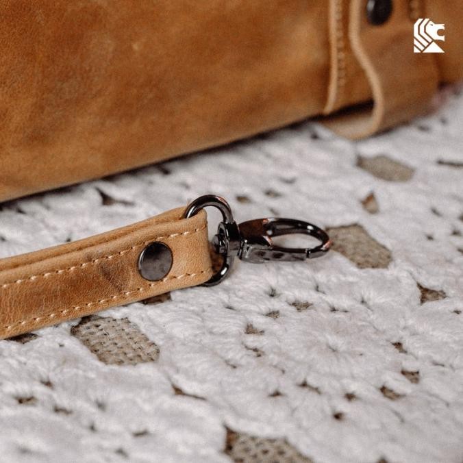 Reven Leather Handbag Clutch Pria Lisbon Kulit Sapi Asli Tas Tangan HT