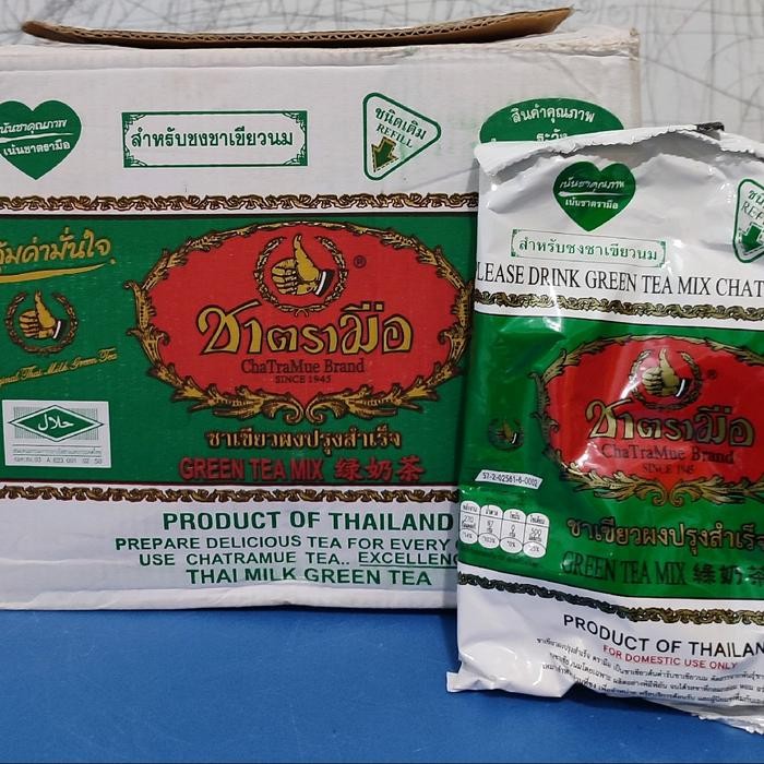 

terbaru !!! thai green tea chatramue original thailand 12 x 200gr hijau ready