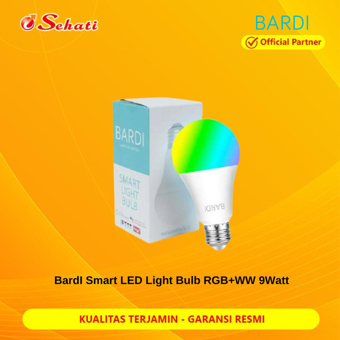 Lampu Bardi Smart LED Light Bulb RGB+WW 9Watt