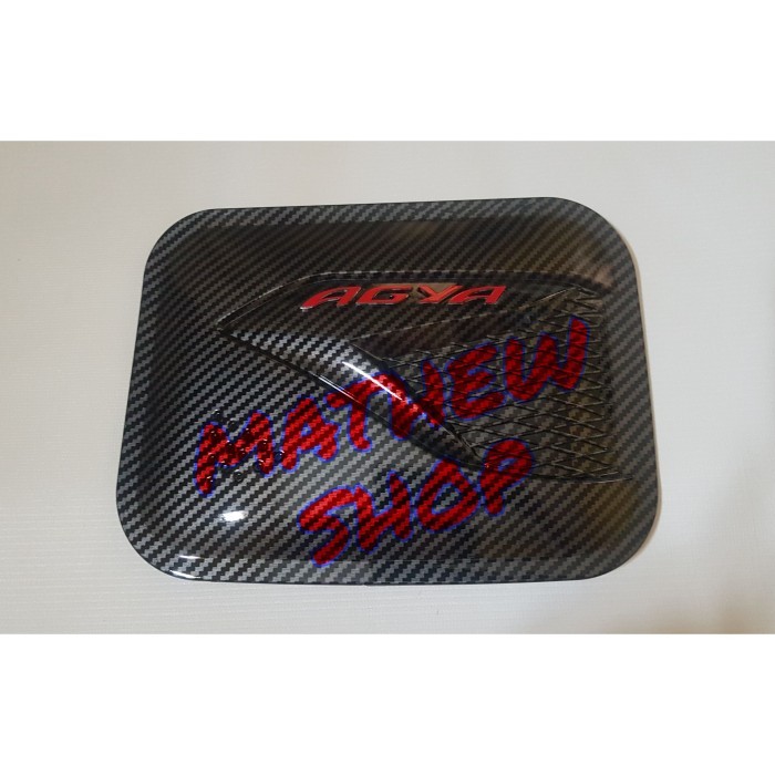 TERBARU TANK COVER TOYOTA AGYA 2013UP CARBON / TUTUP TANGKI BENSIN TOYOTA AGYA