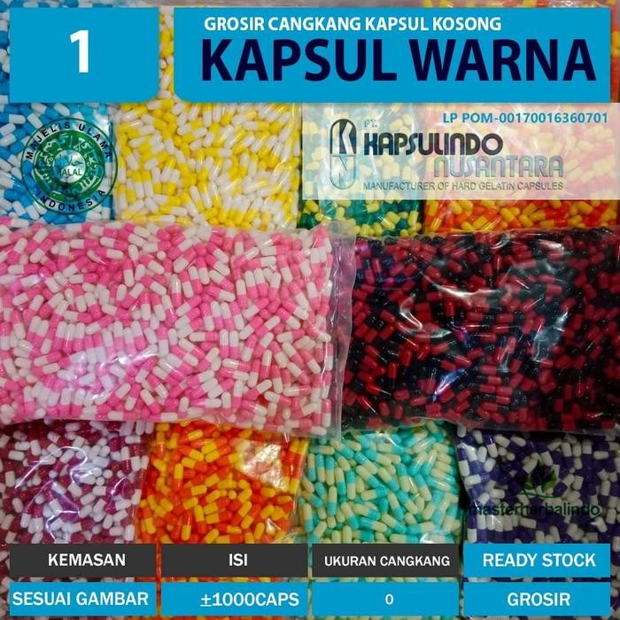 PROMO Cangkang Kapsul Kosong Bening Natural No. 1 Isi 1000 Caps - PT Kapsulindo Nusantara