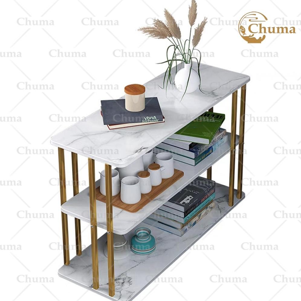Garansi&CODMeja Sofa Meja Samping Sofa Meja Sudut Ruang Tamu Marble Side Table European Style Warna 