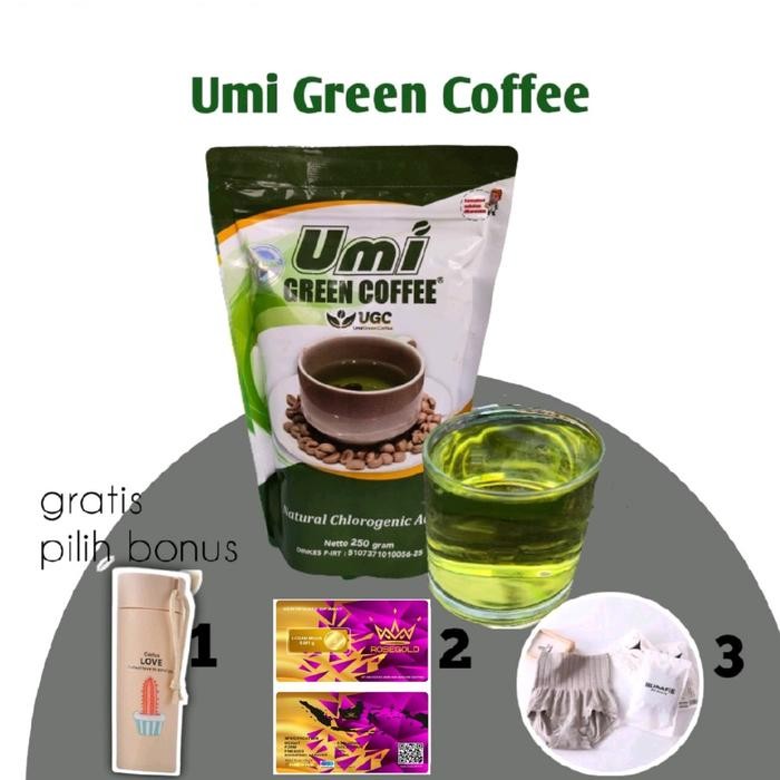 

terbaru !!! green coffee umi green coffee organic 250 gram original ready