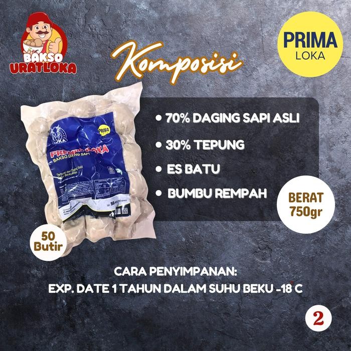 

Terbaru!! Primaloka Isi 50 Butir Berat 750Gr Bakso Daging Sapi Premium Packing Aman