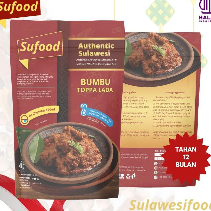 

Ulaweifood Ufood Bumbu Toppa Lada 250Gr