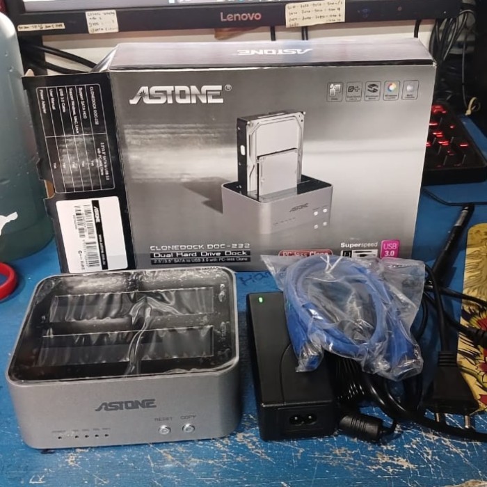 HARGA DISC - NEW ASTONE CLONEDOCK DOC-232 DUAL HARD DRIVE USB 3.0