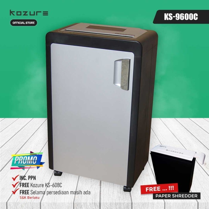 

TERLARIS! PAPER SHREDDER Kozure KS-9600 C Mesin Penghancur Kertas Cross Cut