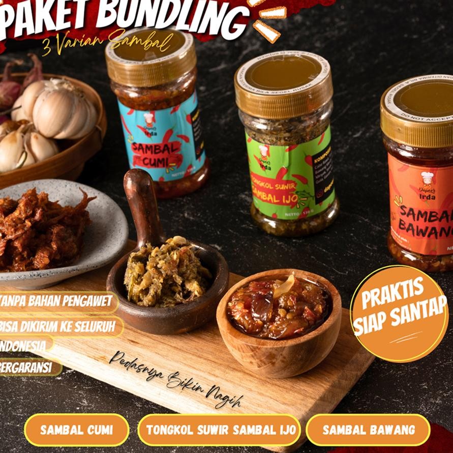 

Dapoer I Paet Bundling 3 Varian Ambal Ambal Cu Ambal Bawang Tongol Uwir Ambal Ijo