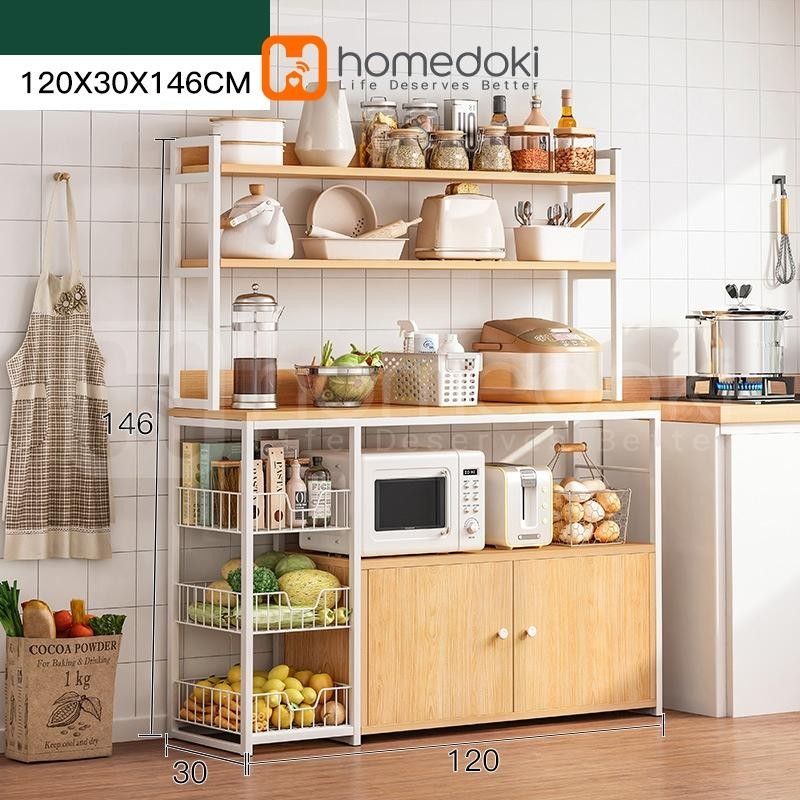 Rak Dapur Kayu/Lemari Dapur/Lemari Dapur Minimalis/Rak Dapur Minimalis/Rak Microwave