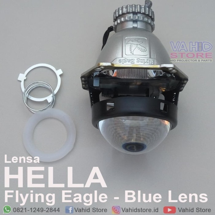 Bowl Lensa HELLA Flying Eagle - Blue Lens - Vahid