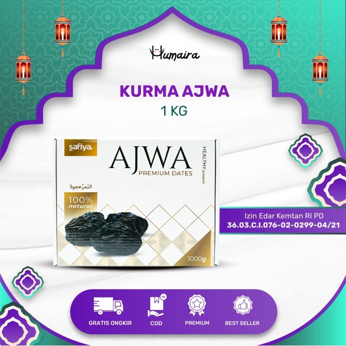 

Kurma Ajwa 1 Kg Quality Premium Kurma Nabi Asli Madinah