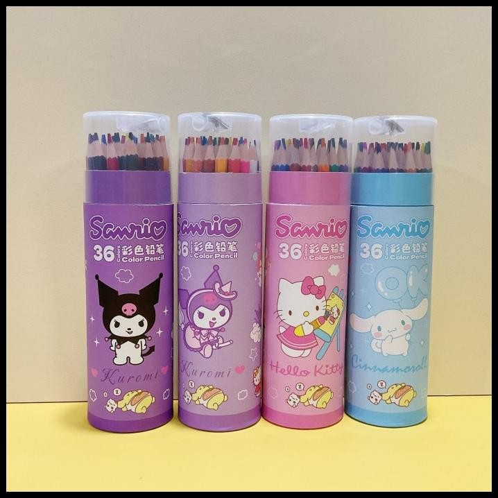 

Pensil Warna Tabung 36 Warna Pensil Warna Karakter Sanrio Cute Pensil Warna Termurah