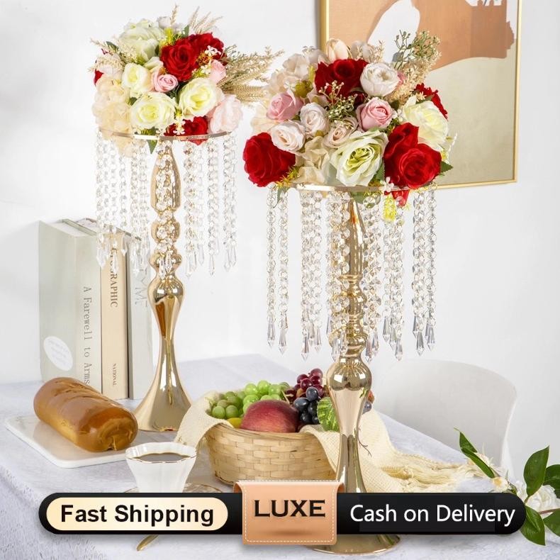 nimumCod Vas Bunga Hiasan Dekorasi Ruang Tamu Mewah Pajangan Lemari Kaca Luxurious Wedding Vase Deco