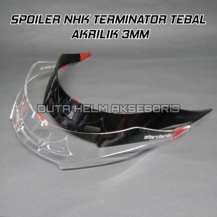 EKSLUSIF Spoiler Helm Nhk Terminator Aksesoris / nhk terminator full face termurah