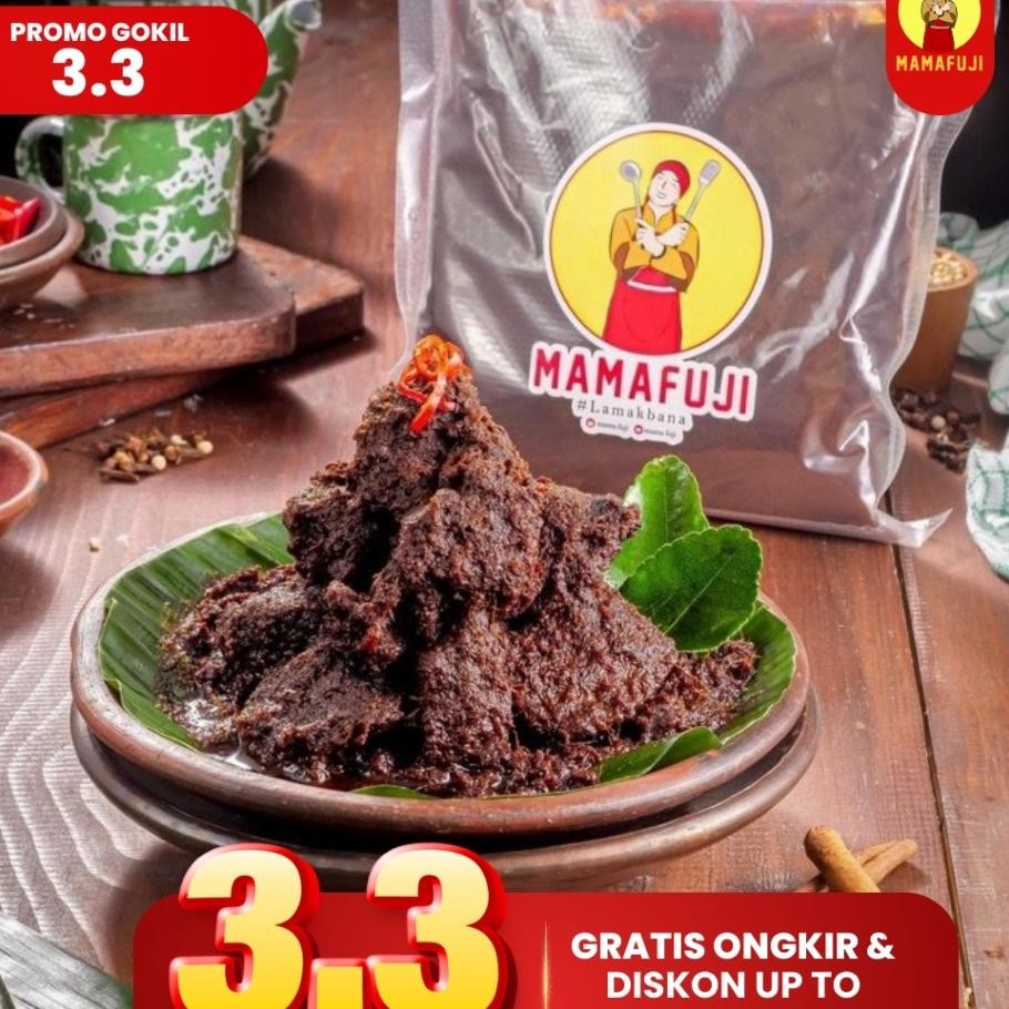 

Mamafuji Rendang Padang 700Gr Uuran Bear