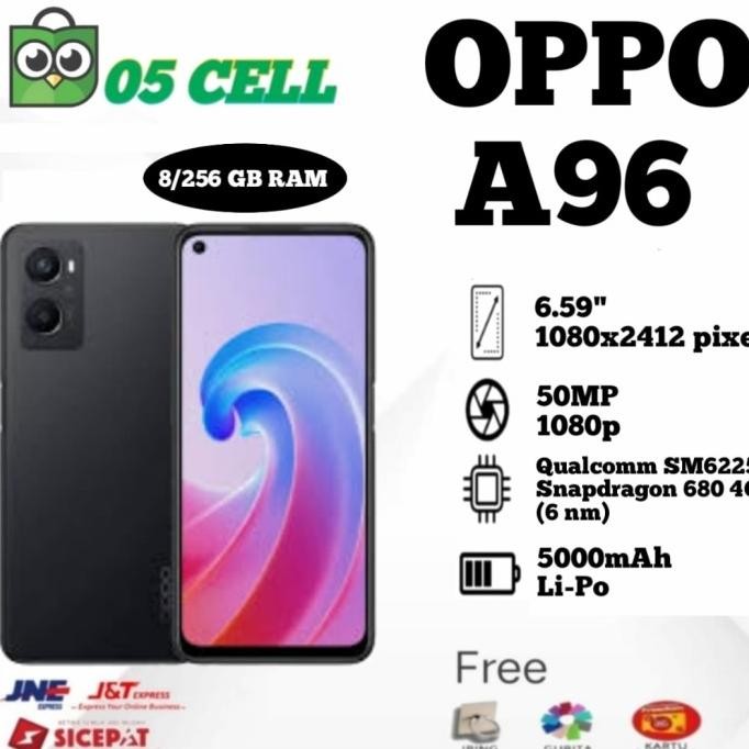 Oppo A96 8/256 Ram 8Gb Memori 256Gb Garansi Resmi Indonesia Original