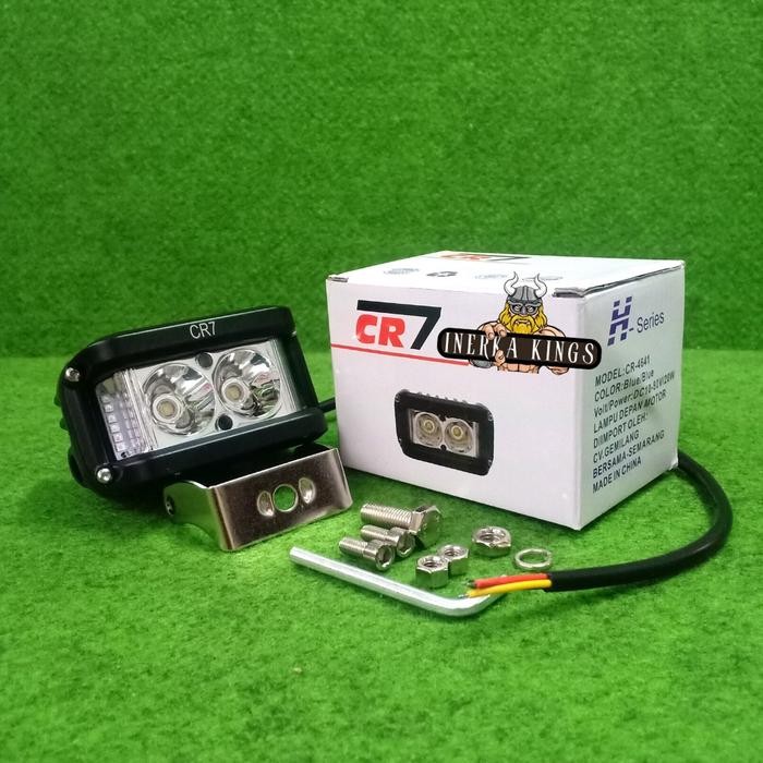terbaru  lampu led motor depan variasi cr7 2 titik warna biru import rx king universal ready