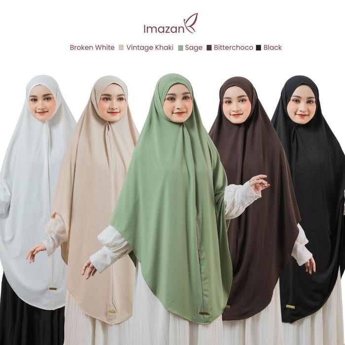 Imazan ~ Halwa Series Khimar Syar'I Jumbo Jersey Premium/ Korea Khimar Syar'I Praktis Khimar Nyaman