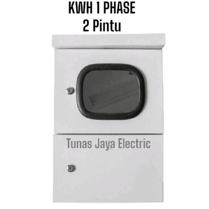 BEBAS ONGKIR - Box Panel KWH Meter 1Phase (Kaca 2Pintu) Model Topi OUTDOOR