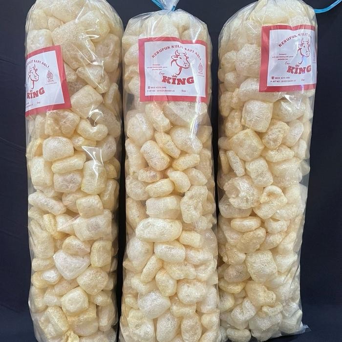 

Kerupuk Rambak Kulit Sapi Asli Cap King Kemasan 250 G Camilan Asin Snack Dorokdok Viral Food Pedas