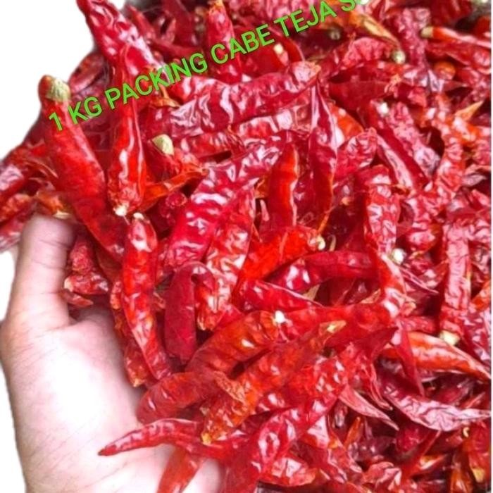 

Cabai Teja Caplaak Kering Pedas Alami 1Kg - Merah Merah Merah Atau Kekuningan - Food, Spices Royko