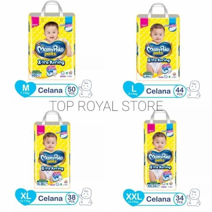 Mamypoko Pants Xtra Kering Mamypoko Standar M50 L44 XL38 XXL34 Termurah