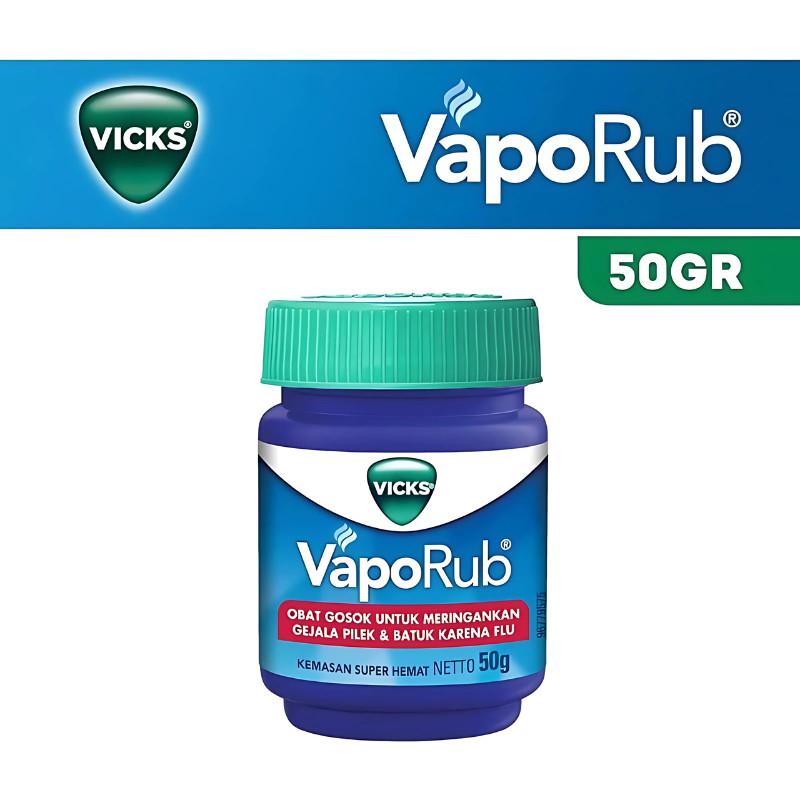 Vicks Vaporub Balsem Meringankan Gejala Batuk dan Pilek 50gr