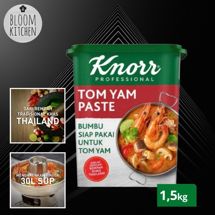 

terbaru !!! knorr tom yam paste 1.5 kg 1.5kg tomyum tomyam ready