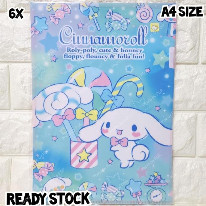 

MAP FOLDER A4 SANRIO ORIGINAL CINNAMOROLL ROLY POLY CUTE STOK TERBATAS