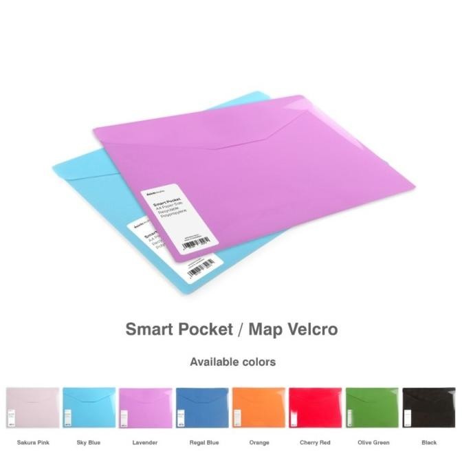 

MAP PLASTIK DAIICHI SMART POCKET VELCRO SOLID COLOR A4 (1PACK = 12PCS) STOK TERBATAS
