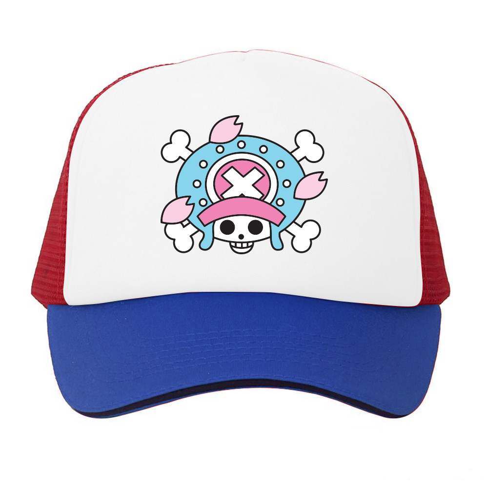 Topi Trucker Anime One piece Tony Tony Chopper Pirate Logo