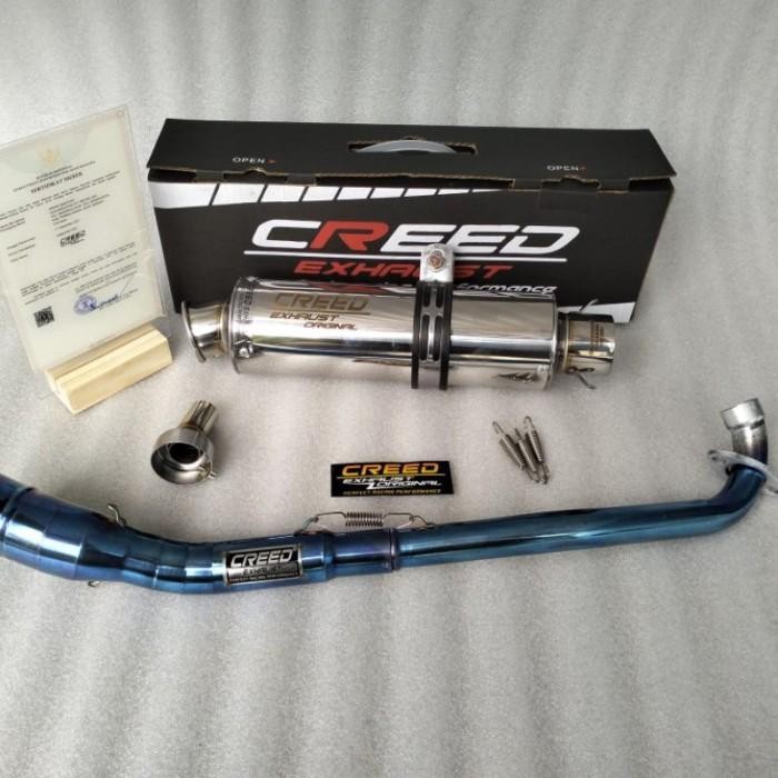Knalpot Racing Creed Exhaust Suara NGEBAS Adem Revo Jupiter Z Supra Original
