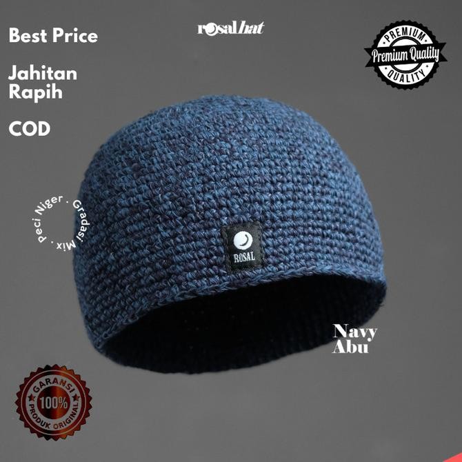 Rosal Peci Rajut / Peci Rajut Tebal / Peci Haji / Peci Turki / Peci Original