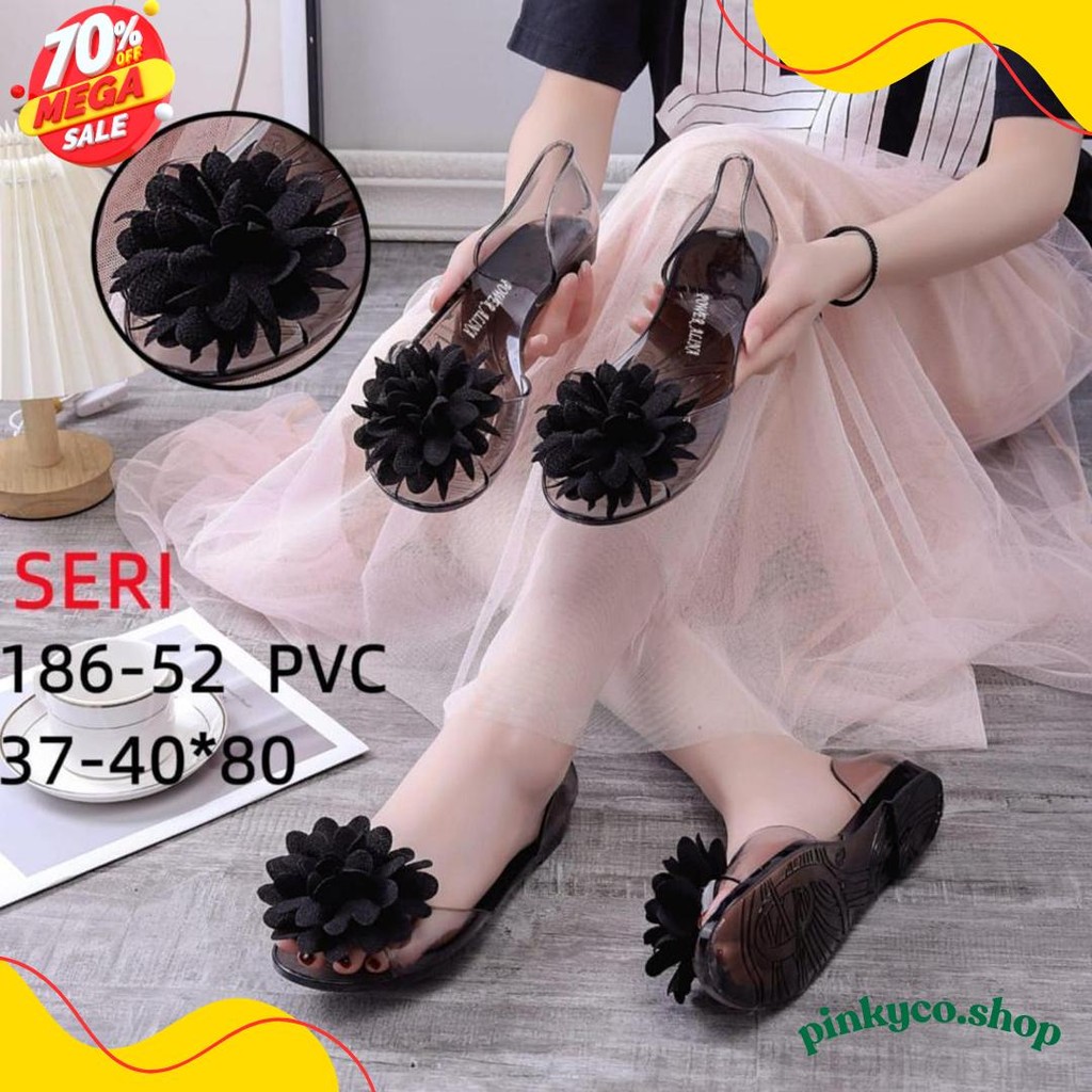 Sepatu Sandal Jelly Bunga Kaca  Alina Terlaris Produk Ini Banyak Dicari Mr1